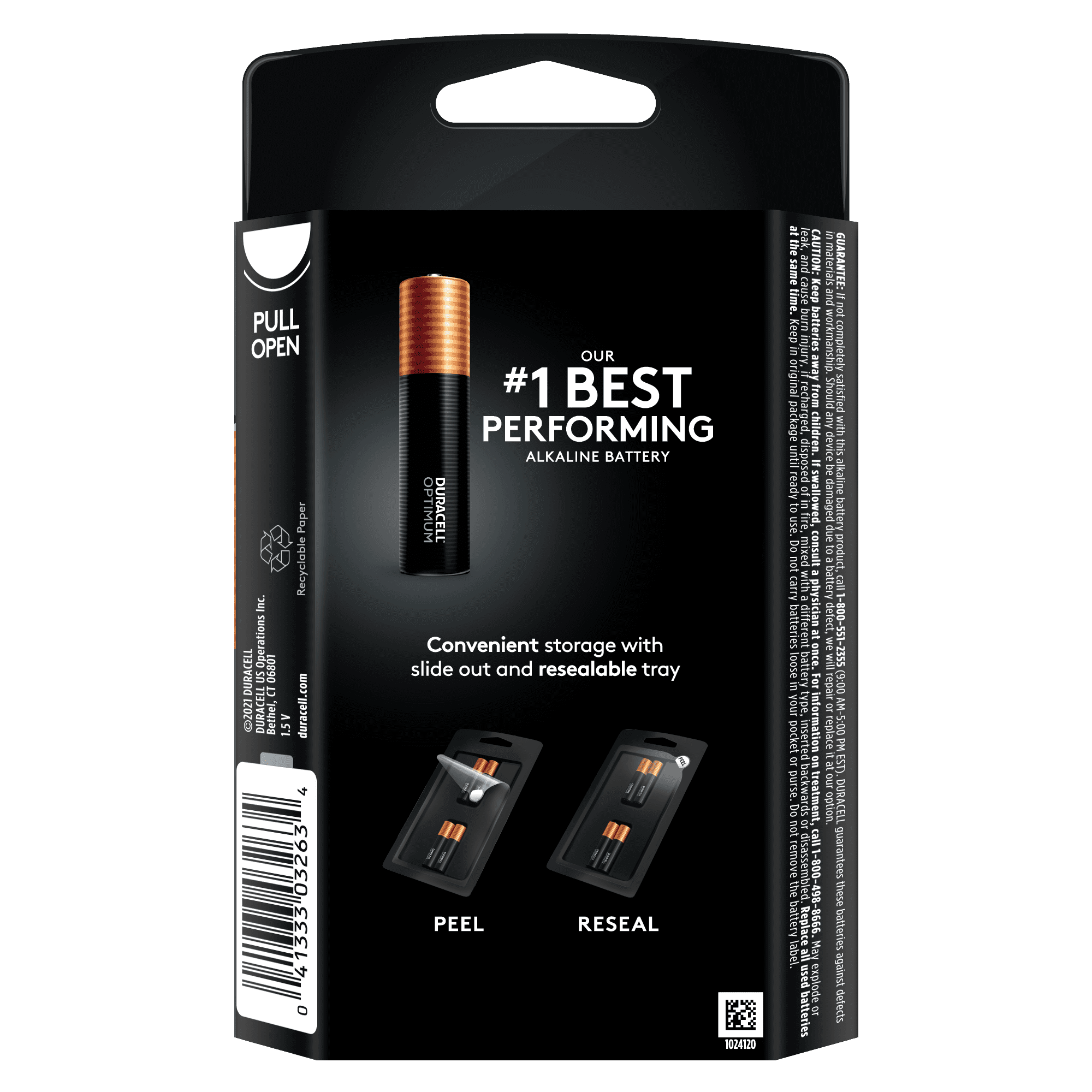 Duracell Optimum AAA Battery with 4X POWER BOOST™, 4 Pack