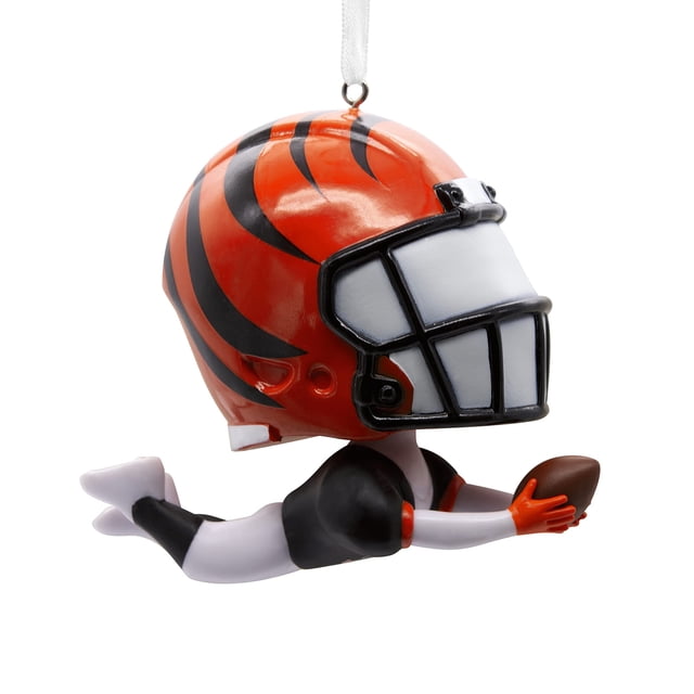 Adorno Hallmark NFL de los Cincinnati Bengals con forma de amigo saltarín