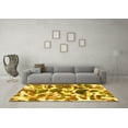 thumbnail image 3 of Ahgly Company Indoor Rectangle Abstract Yellow Modern Area Rugs, 3' x 5', 3 of 4