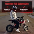 thumbnail image 3 of Yozma IN10 2600W Electric Dirt Bike for Teens Adults, 40 MPH, 48V 23.4Ah, 53-Mile Range, Red, 3 of 10