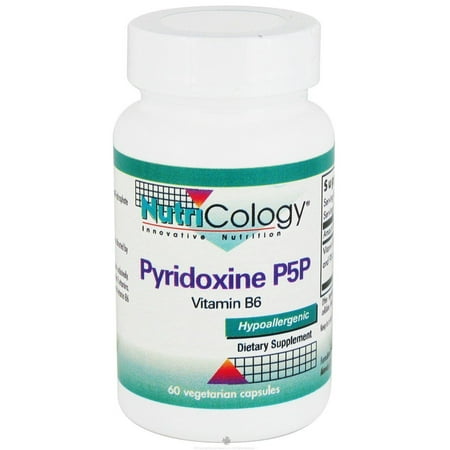 Nutricology - pyridoxine P5P (B6) - 60 Vegetarian Capsules