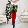 thumbnail image 4 of Gibobby Pantimedias Termicas Mujer Invierno Leggings con estampado navideño para mujer Pantalones de bota casuales ajustados sexy (Verde, S), 4 of 5