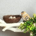 thumbnail image 4 of Ludlz 12/10/8/6 cm Artificial Bird Nest Birdhouses Garden Nature Art Craft Wedding Home Decoration - Vine Bird Nest House Home Decoration Craft Photo Prop Ornament, 4 of 6