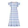 thumbnail image 3 of RXIRUCGD 2025 Vêtements d'Été pour Enfants Filles Robe Imprimée à Fleurs Manches Courtes Poches à Volants Col Rond pour Enfants, 3 of 5