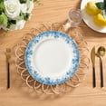 thumbnail image 5 of Round Rattan Table Placemat, Brown, 15", by My Texas House, 5 of 5