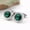 green, variant on Crystal Plain Round Polished Silver Mens Wedding Gift Cuff Link Cufflinks ➳-gold