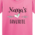 thumbnail image 4 of Inktastic Nana's Favorite Heart Grandchild Youth T-Shirt, 4 of 5