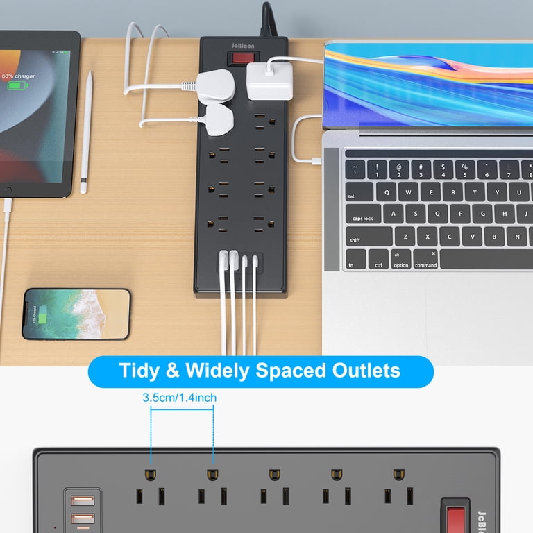JcBlaon 14-In-1 Power Strip with USB Ports photo 4