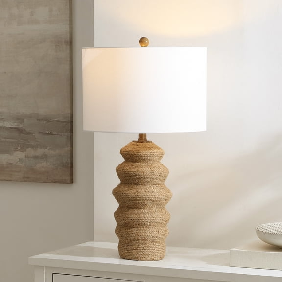 Safavieh Paola 15" Modern Rope/Metal Table Lamp, Natural