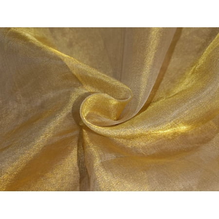 SHEER GOLD TISSUE SILK ORGANZA 44quot; wide