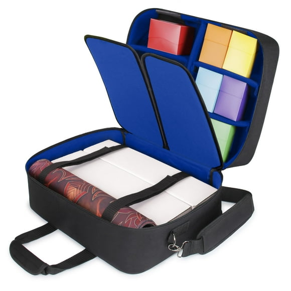 USA Gear XL Trading TCG MTG Deck Box Bag Travel Case - Large MTG Card Storage Bag with Padded Shoulder Strap, Customizable Interior, Weather Resistan