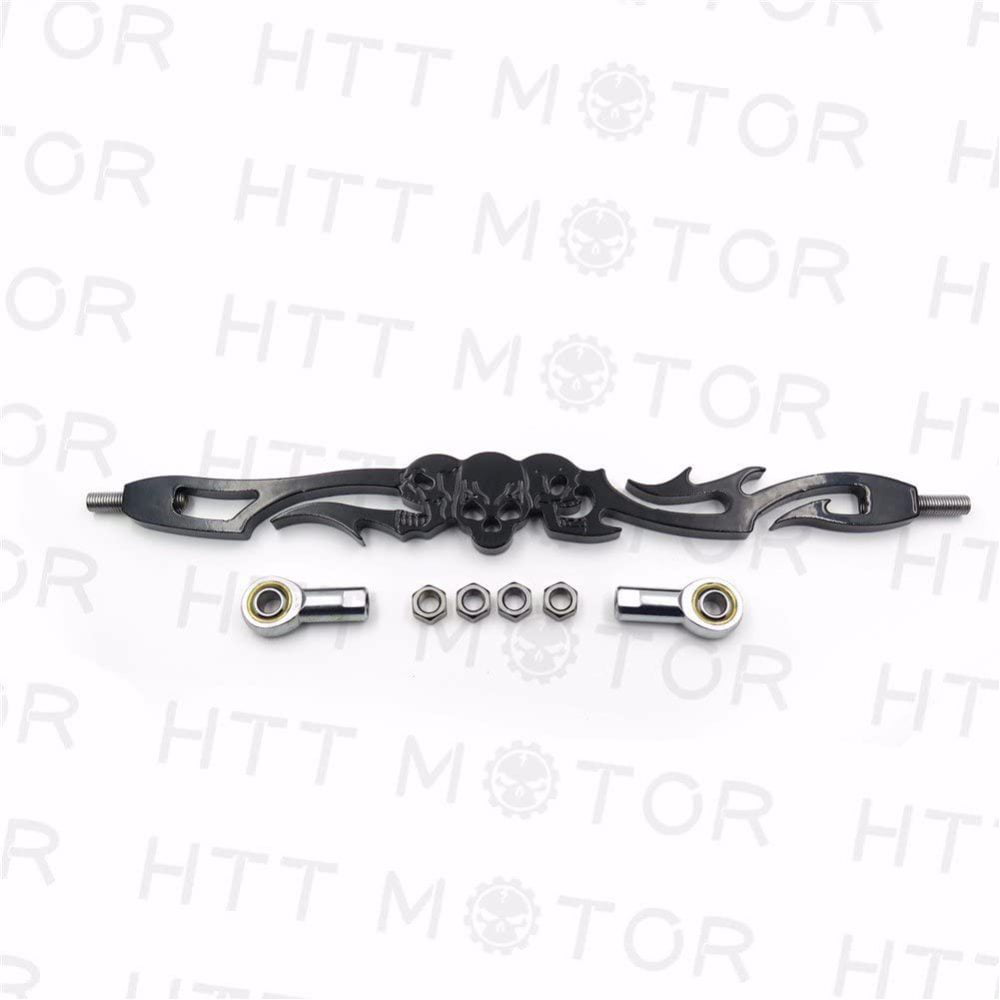 HTTMT MT288-002 Black Skull Shift Linkage 3 Compatible with 1993-2016 Harley FXDWG Dyna Wide Glide 