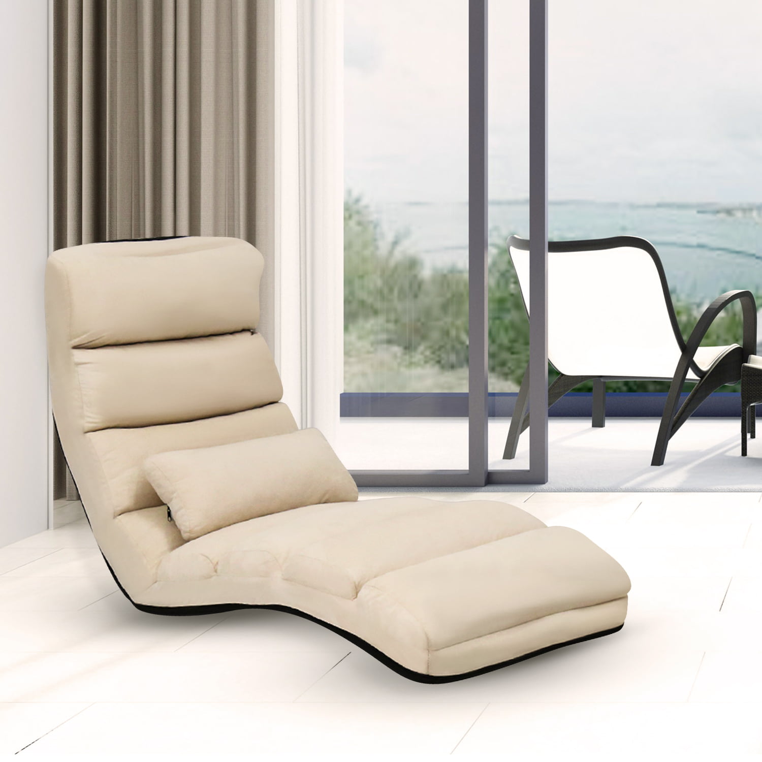 Kinbor Folding Lazy Sofa Chair Stylish Sofa Couch Beds