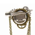 thumbnail image 4 of Punk Gear Hair Clip With Long Fringed Chain Metal Strong Hold Barrettes Mechanical Gear Hair Ornament Brooch Pin, 4 of 4