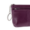 thumbnail image 5 of Unique Bargains 1 Pc Coin Purse Wallet Portable Mid-Line Two Zipper Pocket Coin Purse Pouch Purple Red, 5 of 5
