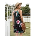 thumbnail image 5 of Airmenty Summer Dresses for Women Beach Floral Tshirt Sundress Sleeveless Casual Loose Tank Dress, 5 of 6