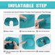 thumbnail image 2 of Almohada de cuello en forma de U ZHAOCHENG almohada de viaje inflable de felpa suave, 2 of 5