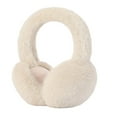 thumbnail image 2 of Joernso Women Winter Earmuffs Faux Fur Thick Cozy Solid Color Elastic Lightweight Anti slip Foldable Ear Ear Cover Outdoor Ear Warmers, 2 of 8