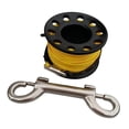 thumbnail image 3 of relayinert 15m Diving Aluminum Alloy Spool Finger Reel with Snap Hook Black 1Set, 3 of 6