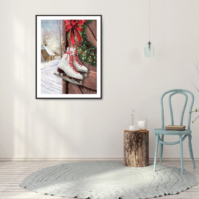 Cuadros Decorativos 5D taladro redondo completo dibujo cuadro nieve bota diamante pintura sala de estar decoración Ndcxsfigh Nuevos Originales