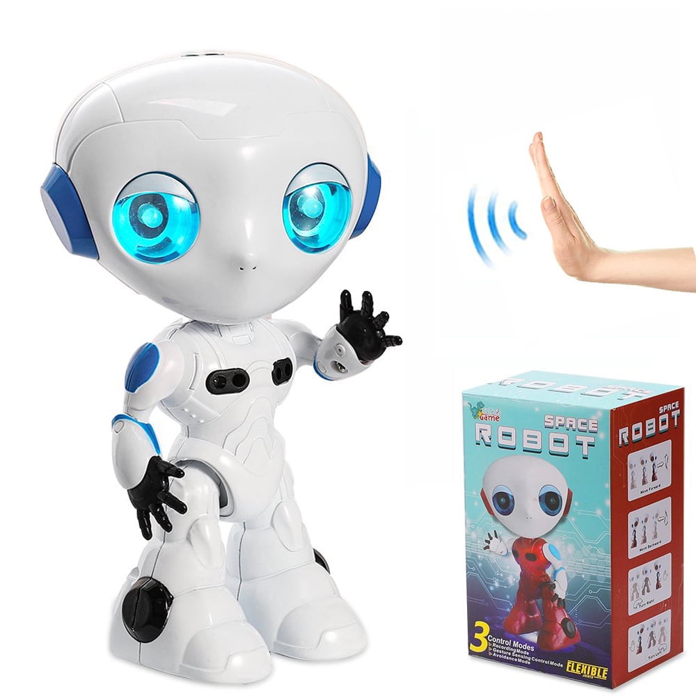 Robot Toy - Smart Interactive Robot Toy Kids with Recording Gesture Sensing Mini Robots Travel Toys for Stocking Stuffers for 3+ Years Old Boys Girls Christams Birthday Gift -