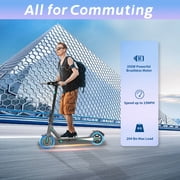 Adults Electric Scooter 8.5inch Tire 19 Mph Max Speed, 21 Miles Range, E-Scooter with 350W Motor, Folding Escooter with Dual Braking System and App Control