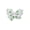 White, variant on Motique Accessories Printed Shamrock Hair Bow - Green