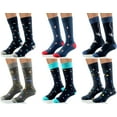 thumbnail image 1 of Men's Fashion Combed Cotton Funky Dress Socks, 1 of 7