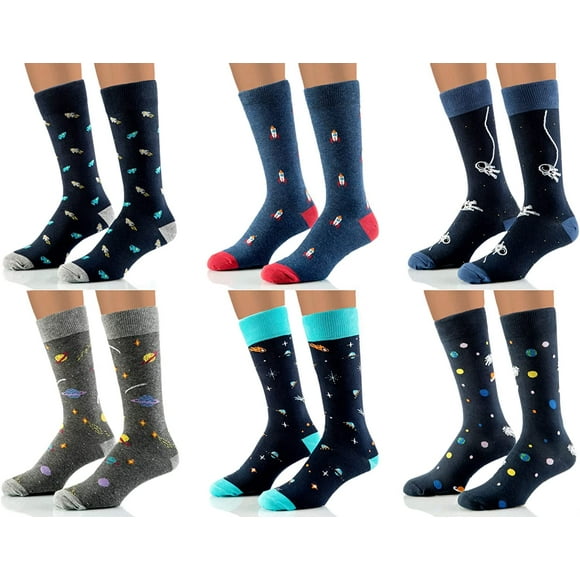 Men's Fashion Combed Cotton Funky Dress Socks