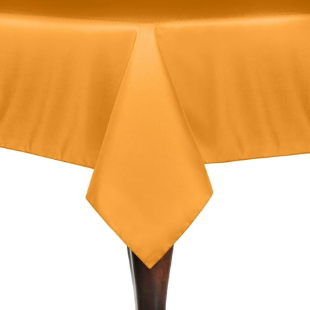 

Ultimate Textile 52 x 52-Inch Square Polyester Linen Tablecloth Neon Orange