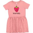 thumbnail image 3 of Inktastic Cute Strawberry Strawbaby Girls Toddler Dress, 3 of 5