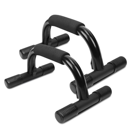 Foam Grip Set XPRT Fitness Push Up Bars for Men and Women - Heavy Duty Steel Tube with Safety Non-Slip Feet, Comfort Foam Grip, Essential for Upper Body Strength Training. Set of 2 ()