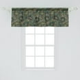 thumbnail image 2 of Floral Design Window Valance, Modern Pattern of Jungle Boho Flowers with Delicate Neutral Petals, Curtain Valance for Kitchen Bedroom with Rod Pocket, 54" X 18", Jade Green Pale Green, by Ambesonne, 2 of 2