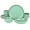 Matte Green, variant on Gibson Home Rockabye 12 Piece Double Bowl Melamine Dinnerware Set - Matte Green