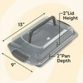 thumbnail image 4 of Wilton Bake It Better Steel Non-Stick Oblong Cake Pan with Lid 13 x 9-inch Rectangular Baking Pan, 4 of 14