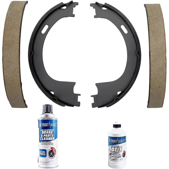Detroit Axle - Rear Brake Shoes for Ford F-150 F-250 Expedition Lincoln Mark LT Navigator Town Car, Semi-metallic Brake Shoes Replacement