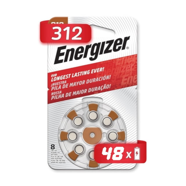 Batería Auditiva Energizer AZ312 48 Piezas 1.45 V