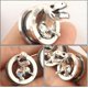 thumbnail image 3 of Expansor de orejas con diseño de dinosaurio en 3D, dilatadores de orejas, dilatadores de orejas, accesorios para orejas, joyería para piercings, para niñas y mujeres, 10 mm, 2 piezas, 3 of 5