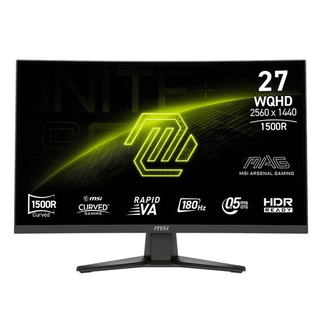 Monitor Msi Mag 275cqf E18 27 Curvo Wqhd 180hz 0.5ms