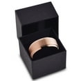 thumbnail image 2 of Tungsten Wedding Band Ring 8mm for Men Women Comfort Fit 18K Rose Gold Plated Plated Beveled Edge Brushed Polished Lifetime Guarantee, 2 of 5