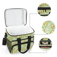thumbnail image 6 of FORMRS Insulated Cooler Bag 24 Cans Capacity Soft Leakproof Lunch Box with Side Pockets, Green Avocado Pattern, 6 of 7