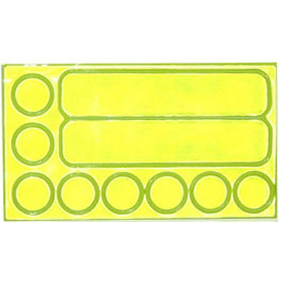 FuelBelt Peel & Stick Reflective Stickers - Neon Green