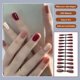 thumbnail image 3 of Minnieouse Uñas postizas largas, manicura de uñas Multicolor a presión, manicuras pequeñas de moda para el hogar, puntas de cubierta completa Juegos de manicura Marrón, 3 of 5