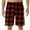 Wine, variant on Xysaqa Men's Plaid Pajama Short Pants, Soft Elastic Waist Lounge Sleep Shorts Summer S-3XL