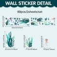 thumbnail image 5 of Ocean World seaweed decals, ocean fish stickers, jellyfish wall stickers Transparent decal Peel and Stick Removable Wall Stickers for Living Room Bedroom TV Wall, 5 of 7