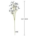thumbnail image 2 of 10 Pcs Artificial Flowers Baby's Breath 23.6" Faux Baby Breath Wedding Flower Arrangement Blue Home Decor, 2 of 5