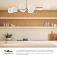 thumbnail image 3 of Alora Lighting LP548848MBOP Willow 8 Light 48" Wide Linear Chandelier - Black, 3 of 7