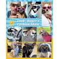 thumbnail image 2 of Gafas de sol para perros, gafas de seguridad UV, resistentes al viento y antivaho (rosa), 2 of 5