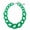 Green, variant on Bold Acrylic Chain Chunky Collar Necklace for Women, 23inch (NK-10510-Brown)