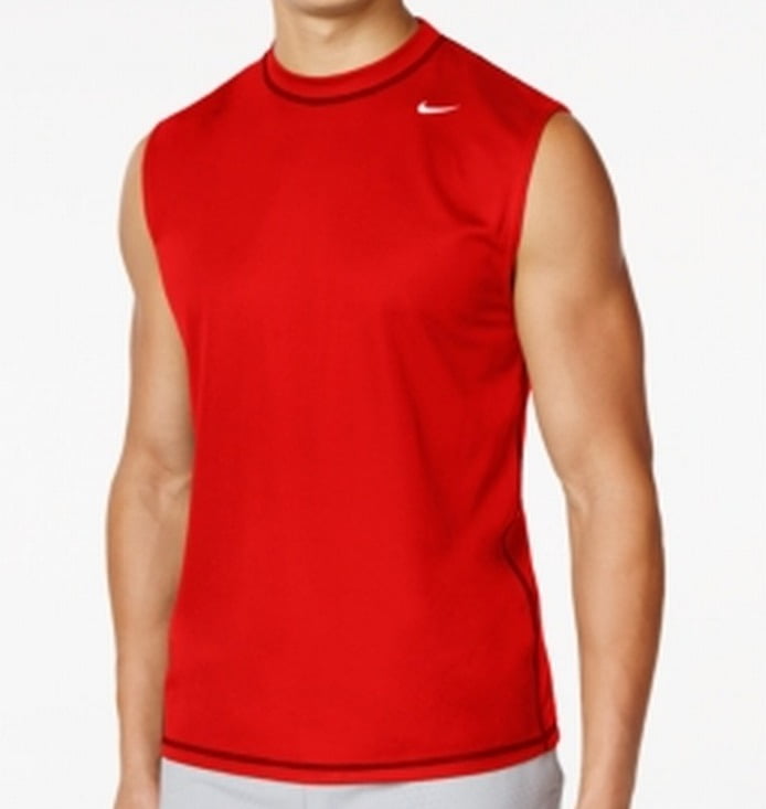 Nike NEW Red Mens Size Medium M Hydro Swim Sleeveless Shirts & Tops